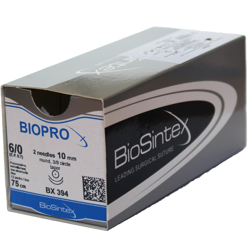 Biopro(BX 3061),Поліпропілен,USP 2/0 (M 3), 100см, колюча голка 70 мм,пряма